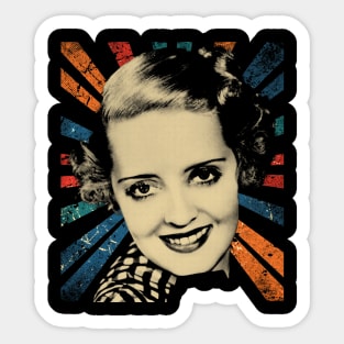 sketc vintage bette davis #3 Sticker